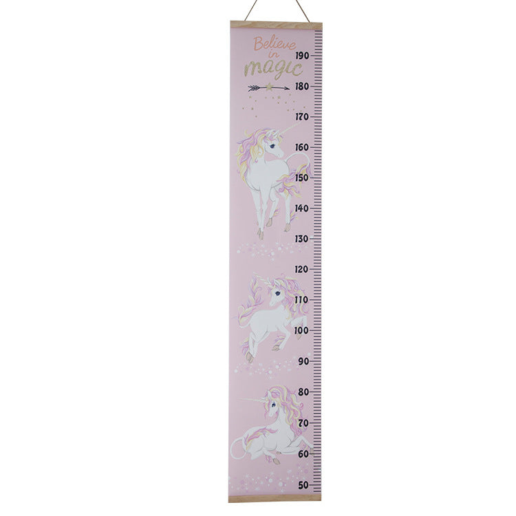 Pink Unicorn Wide Height Chart - iKids