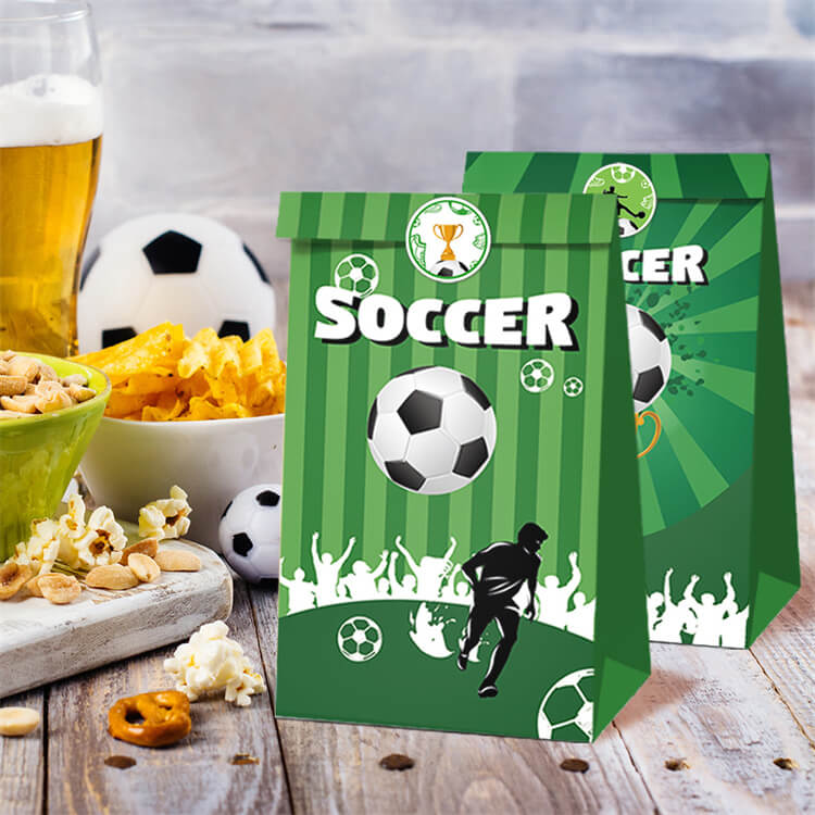 Soccer B 12 Pcs Paper Party Bag - iKids
