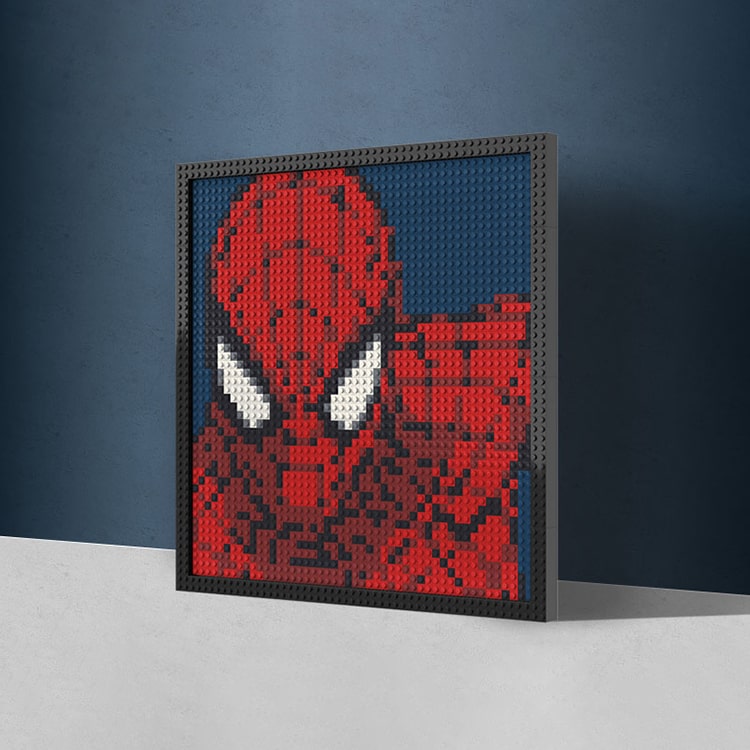 Pixel Art Building Blocks | SpiderMan - iKids