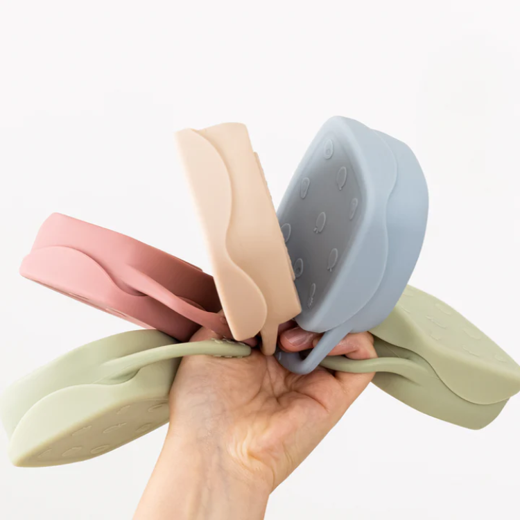 Silicone Foldable Snack Cup | Beige - iKids
