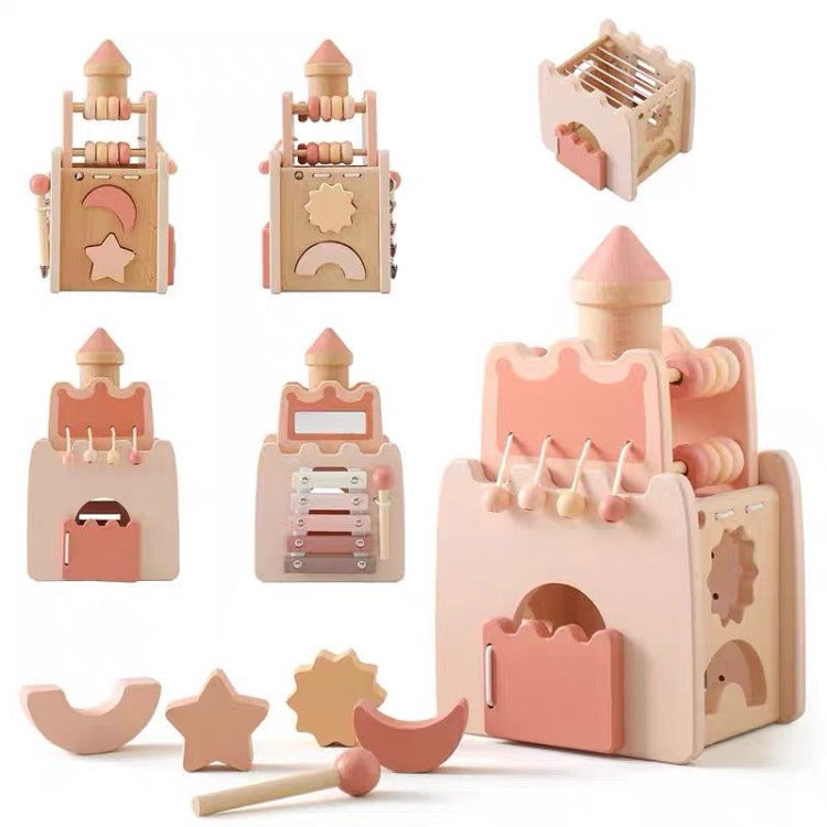 5 in 1 Wooden Castle Cognitive Box - iKids