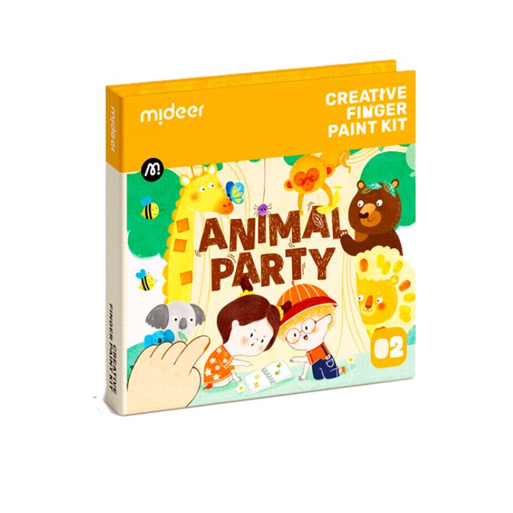 Creative Finger Paint Kit | Level 2 Animal Party - iKids