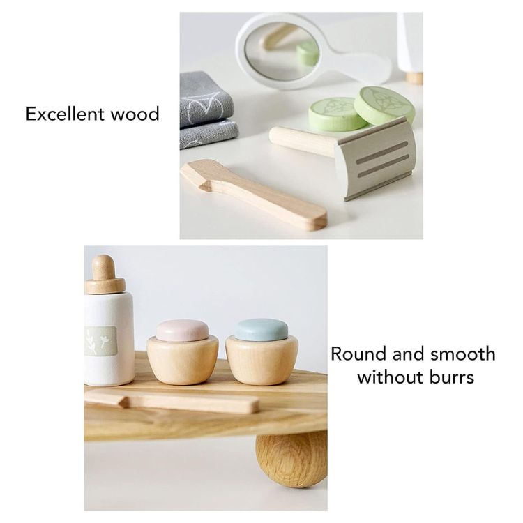 Nunukids Wooden Makeup Kit Play Set - iKids
