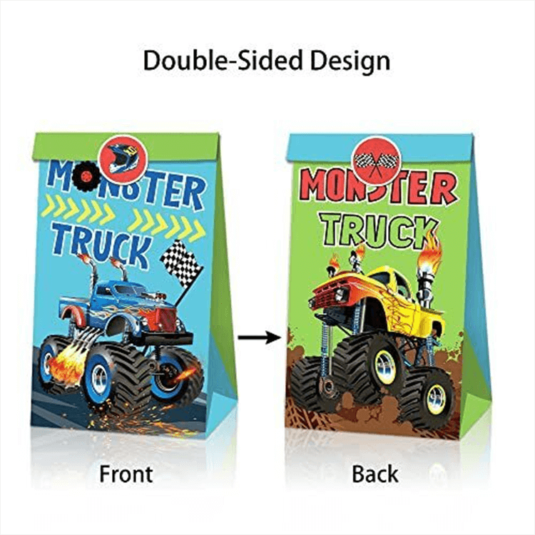 Monster Truck 12 Pcs Paper Party Bag - iKids