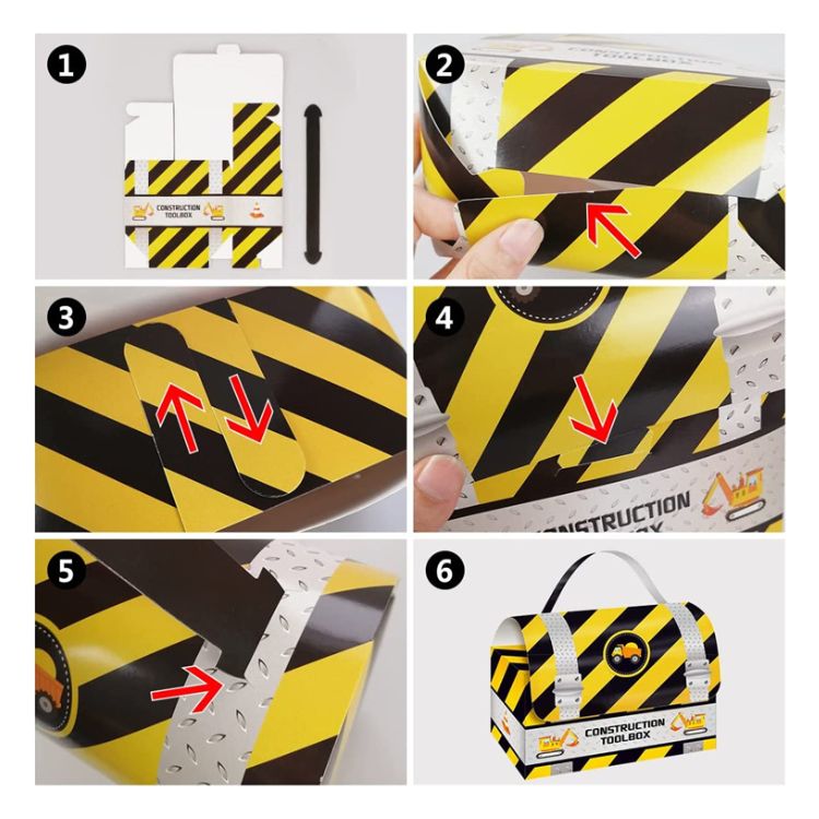 Party Favor Box | Construction | 12 Pcs - iKids