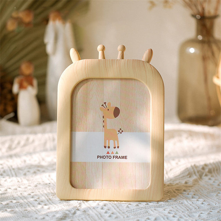 Animal Photo Frame | Beige Giraffe - iKids
