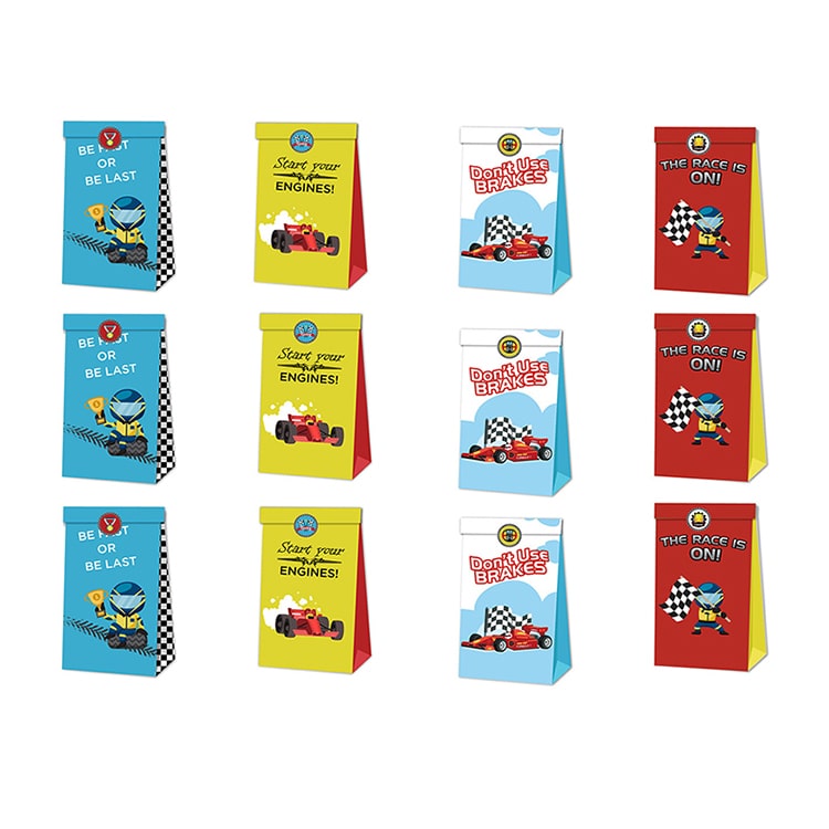 Paper Party Bag | Racing Car | 12 Pcs - iKids
