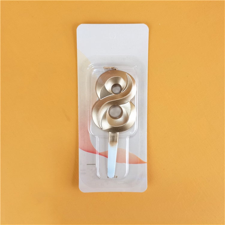 Golden Birthday Candle | Number 8 - iKids
