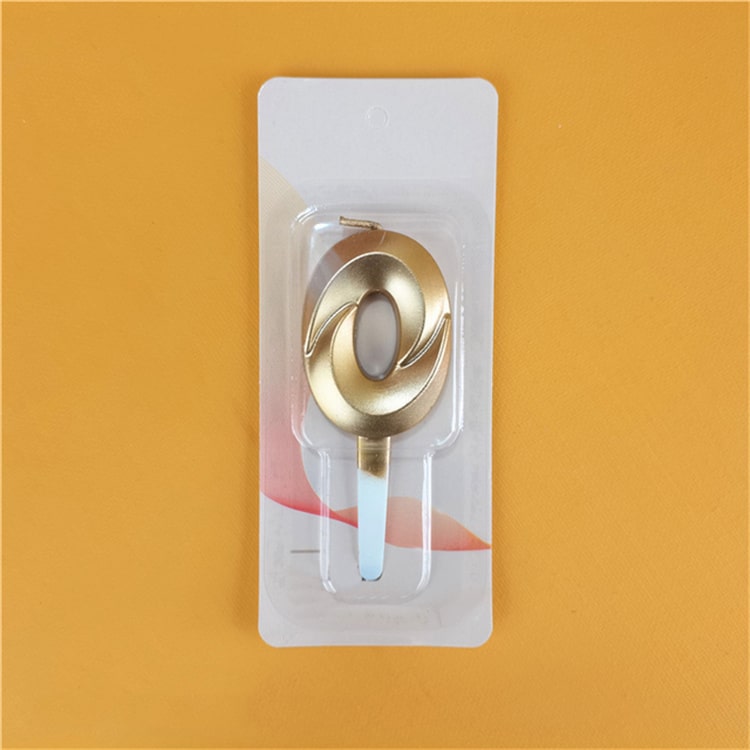 Golden Number Birthday Candle | Number 0 - iKids