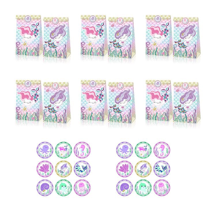 Paper Party Bag | Little Mermaid | 12 Pcs - iKids