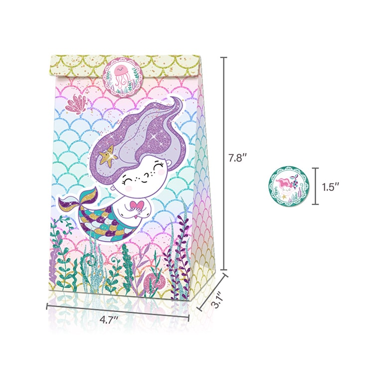 Paper Party Bag | Little Mermaid | 12 Pcs - iKids