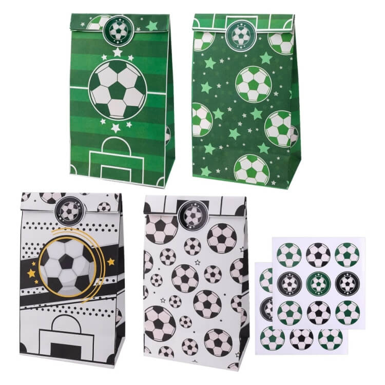 Soccer 12 Pcs Paper Party Bag - iKids