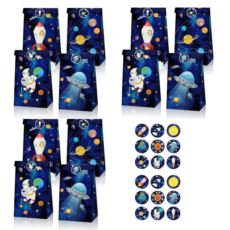 Paper Party Bag | Outer Space  | 12 Pcs - iKids