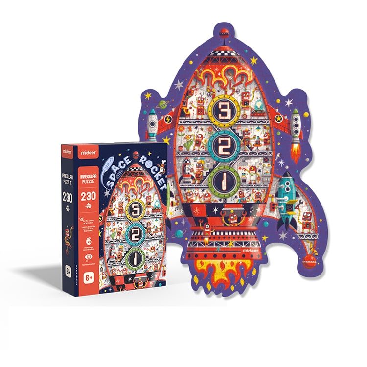 Mideer Irregular Puzzle | Space Rocket MD3170 - iKids