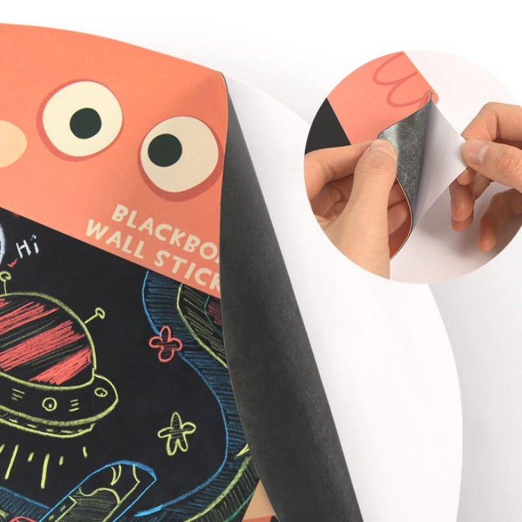 Sticker Chalkboard with Chalks Elephant - iKids