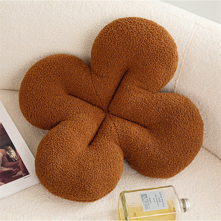 Four Leaf Clover Cushion | Coffee - iKids