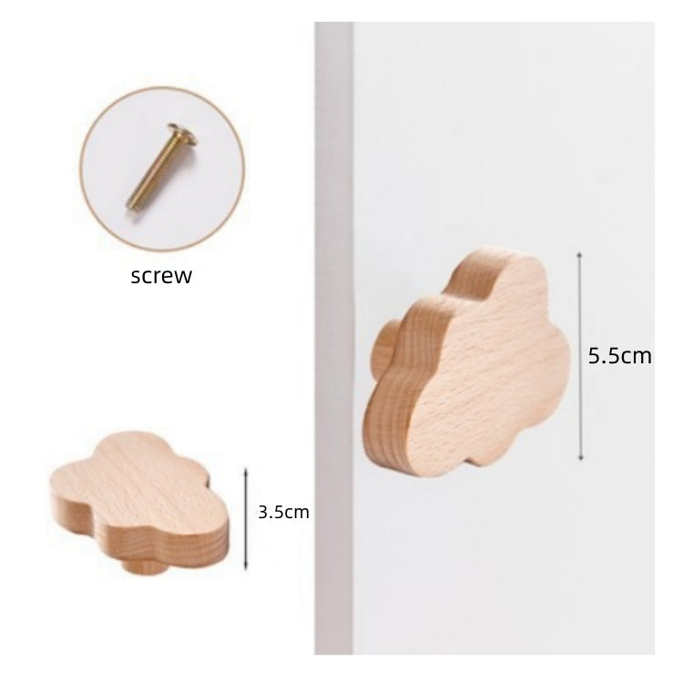 Wooden Cupboard Knob | Cloud - iKids