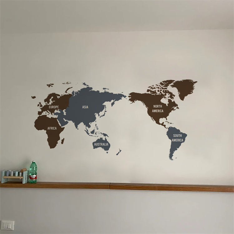 Preschool Wall Decal | World Map - iKids