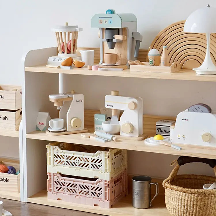 Open-Back Kids Bookshelf | Medium Montessori Shelf - iKids