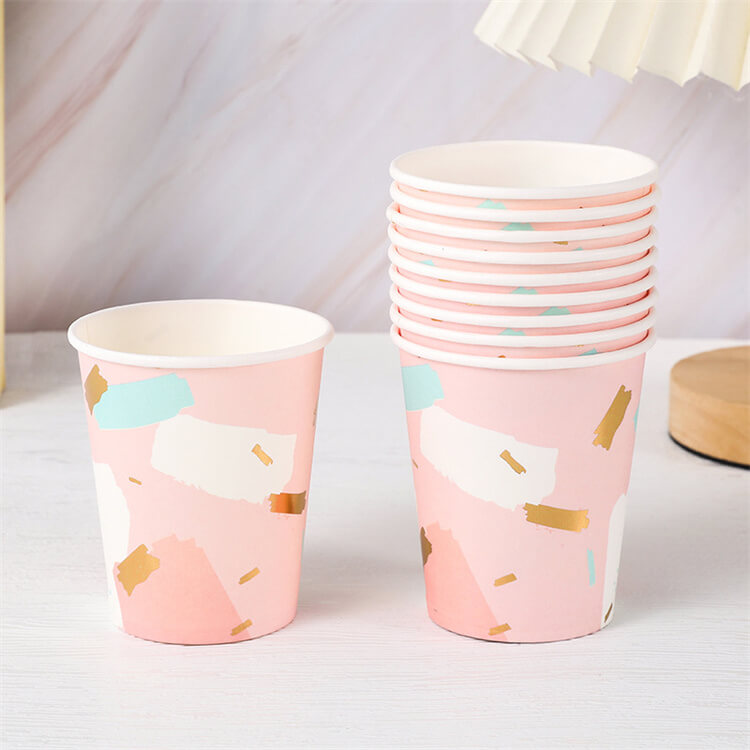 Party Paper Cup | Pink Tag | Set of 10 - iKids