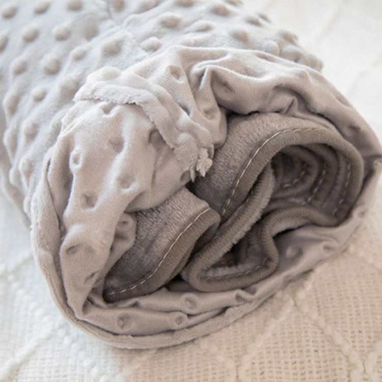 Candy Fluffy Lumbar Pillow & Blanket | Grey - iKids