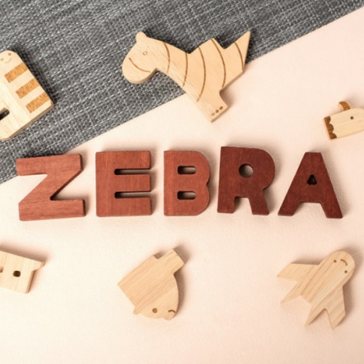 Wooden Alphabet Building Blocks Kit - iKids