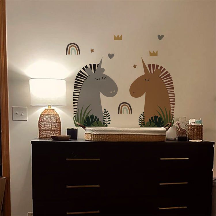 Animal Wall Decal | Unicorn & Rainbow - iKids