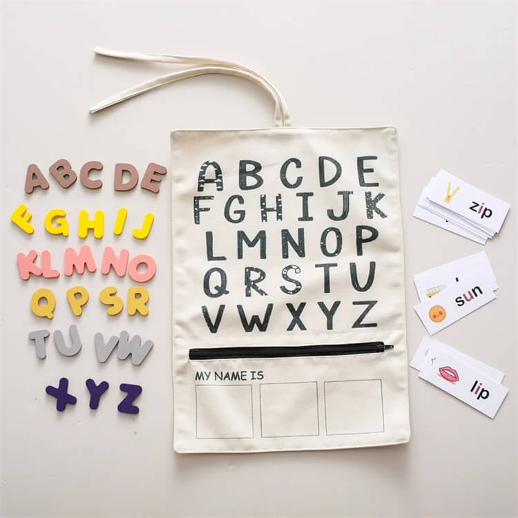 Montessori Alphabet Recognition Canvas Bag - iKids