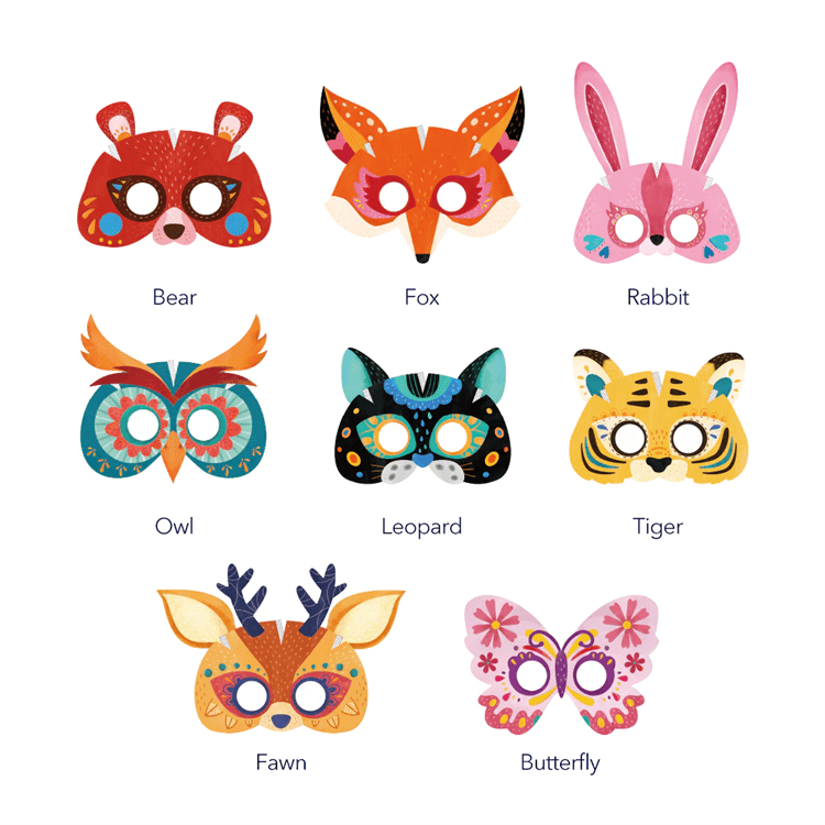Mideer Paper Masks Party In The Forest - iKids