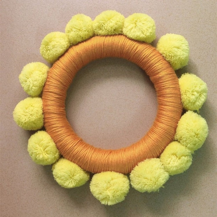 Sunflower Pom Pom Wreath - iKids