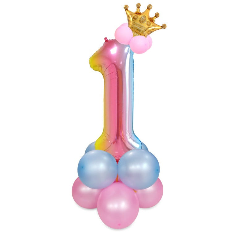 Crown Birthday Balloon Set | Number 1 - iKids