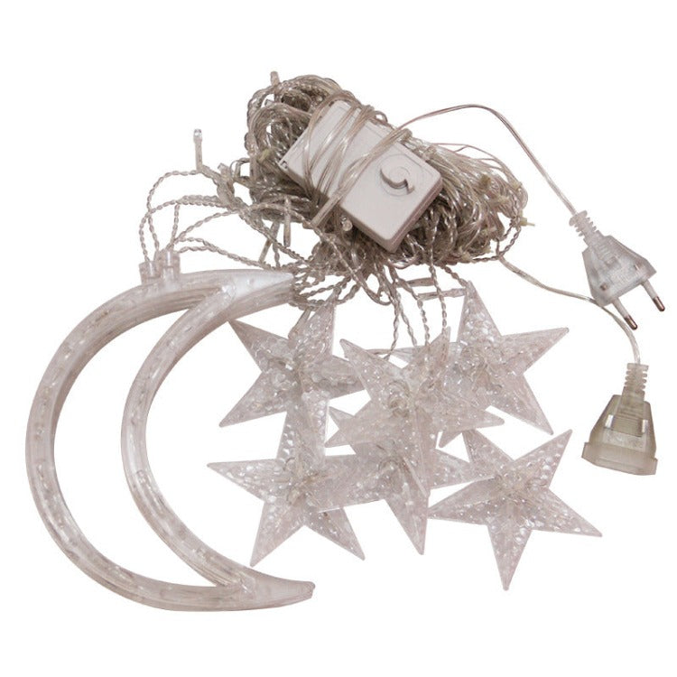 LED String Lights Curtain Moon Star - iKids