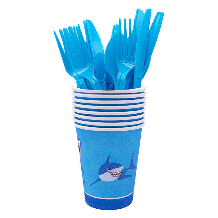 Birthday Party Tableware | Baby Shark | 16 Guests - iKids