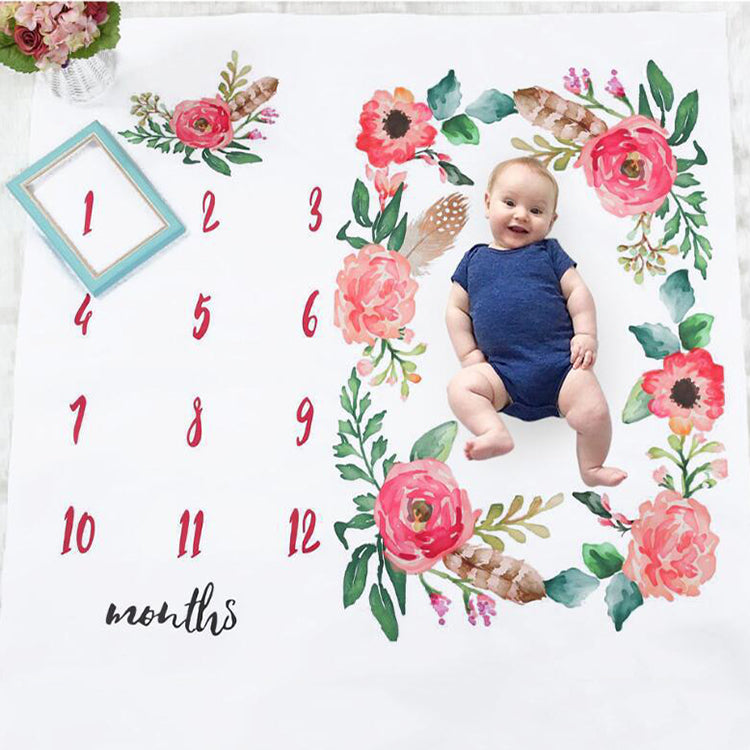Baby Monthly Blanket Flower - iKids