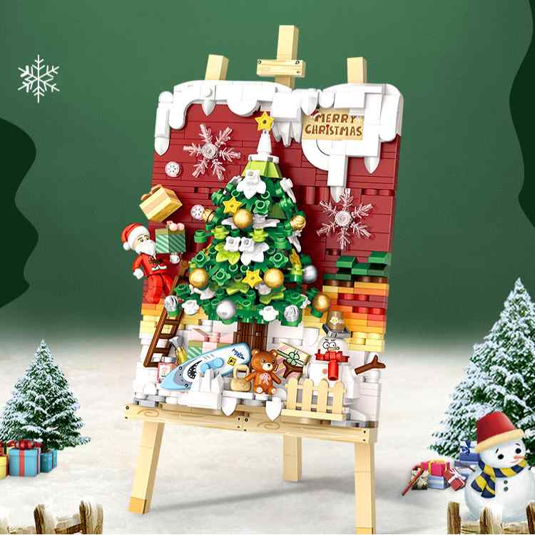 LOZ Mini Building Blocks | Sleigh Christmas Tree - iKids