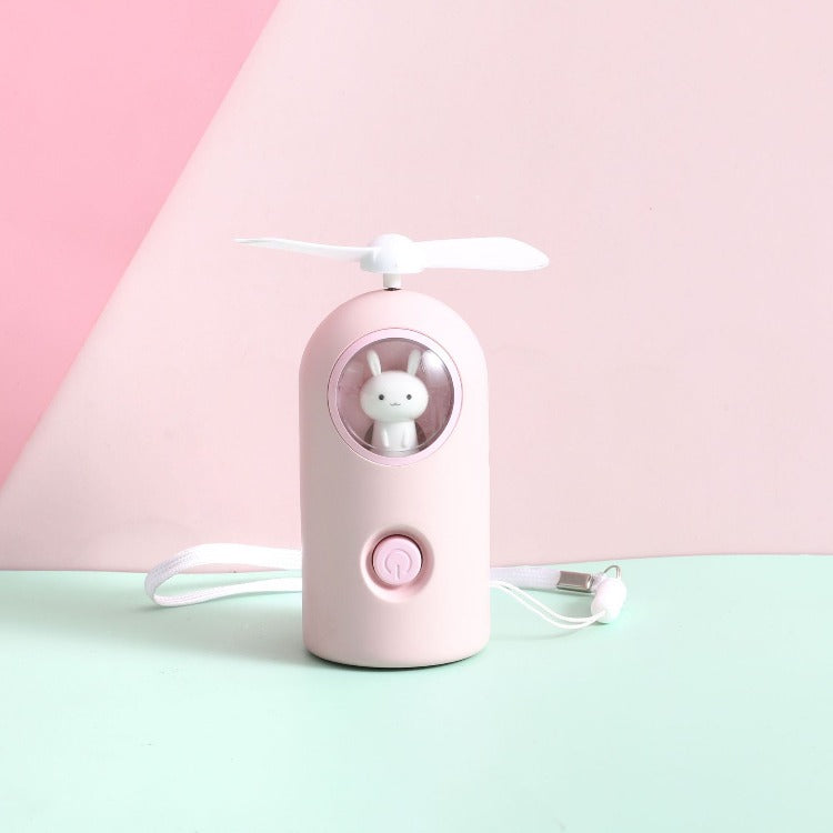 Pink Bunny Capsule Fan - iKids