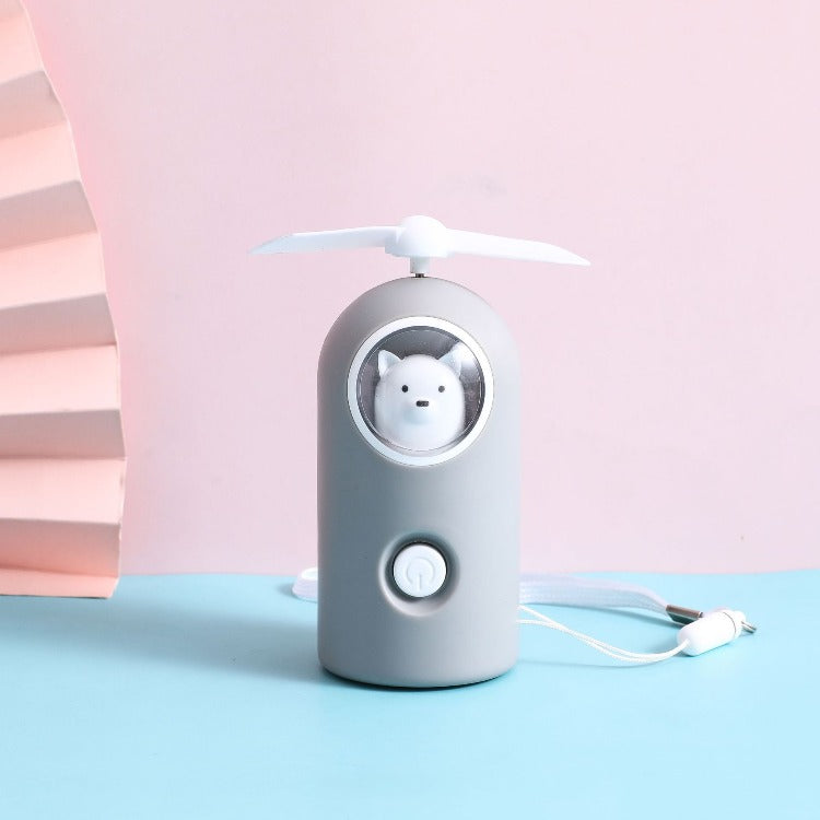 Grey Bear Capsule Fan - iKids