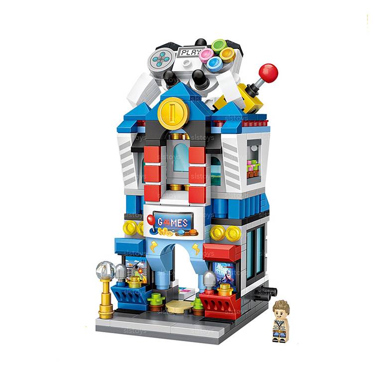 LOZ Game Centre Mini Street Building Blocks Puzzle Bricks Children