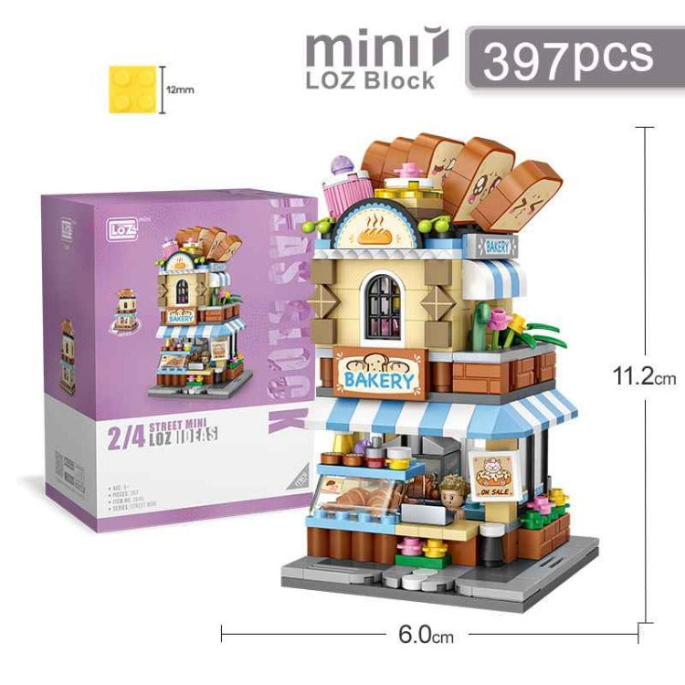 LOZ Mini Street Blocks | Bakery Shop - iKids