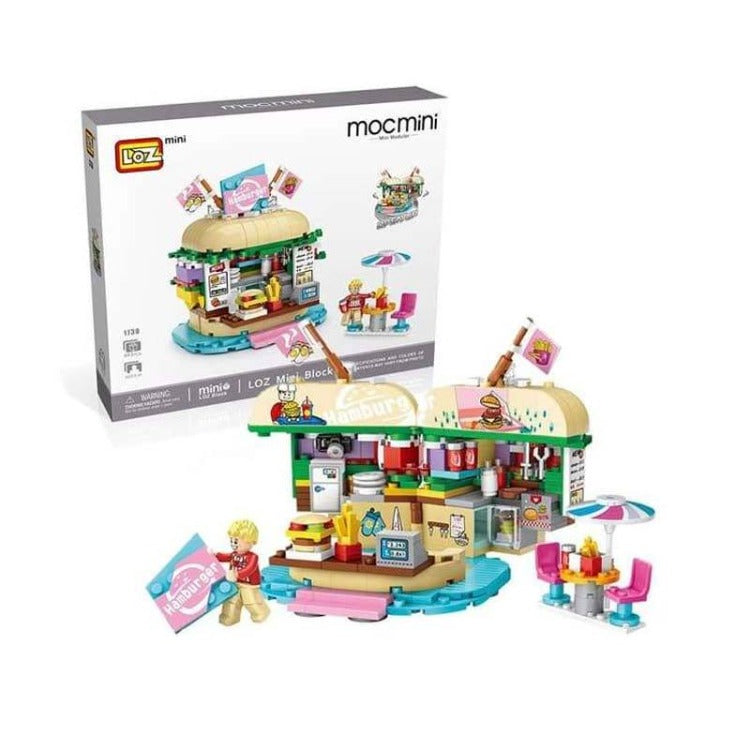 LOZ Amusement Park Blocks Burger Shop - iKids