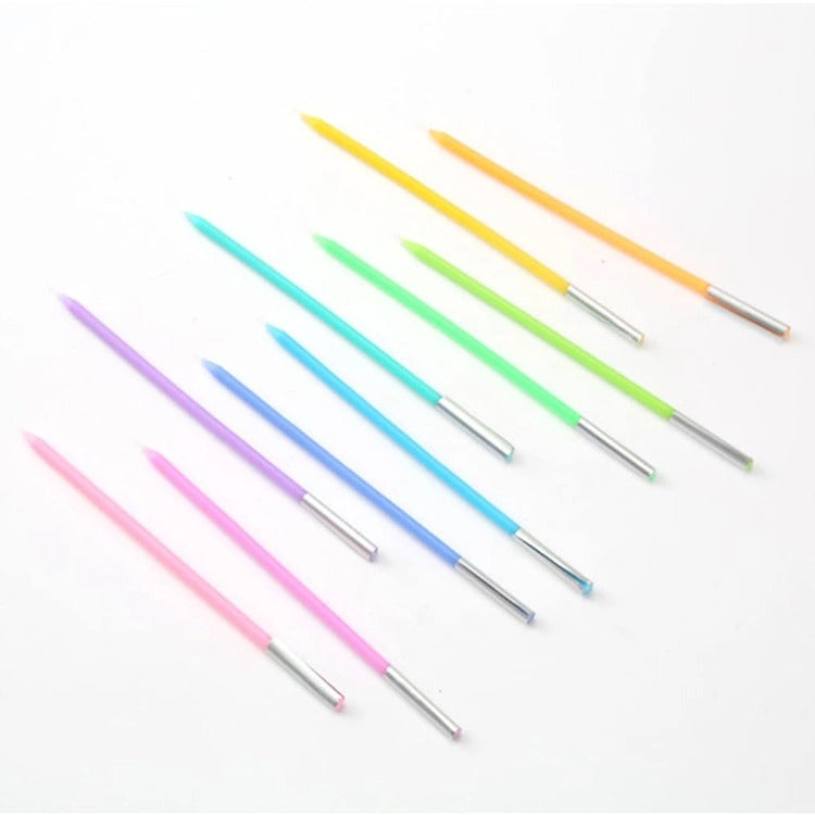 Skinny Birthday Candle | Rainbow 10-Count - iKids