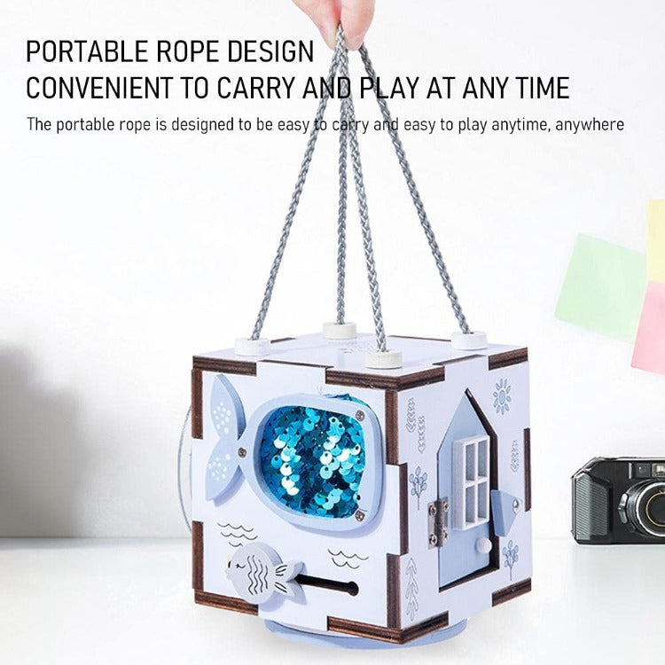 6 Side Busy Boards Cube | Blue - iKids