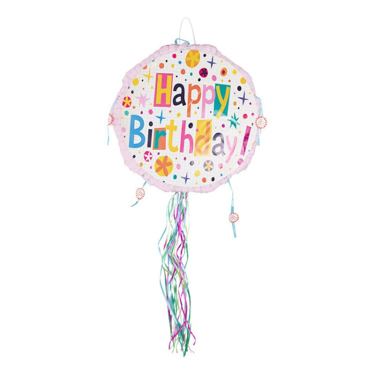 Pink Happy Birthday Piñata - iKids