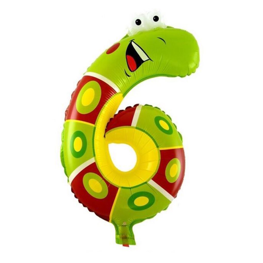 Animal Birthday Balloon | Number 6