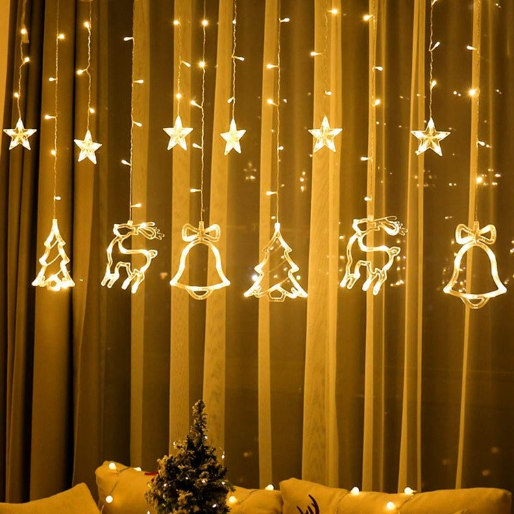 Curtain String Lights | Christmas 3.5m Plug-In - iKids