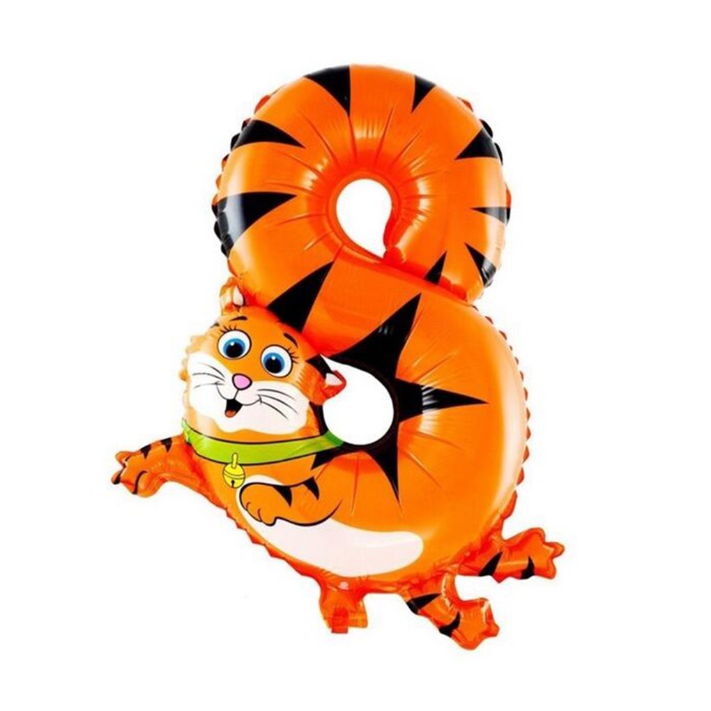 Animal Birthday Balloon | Number 8