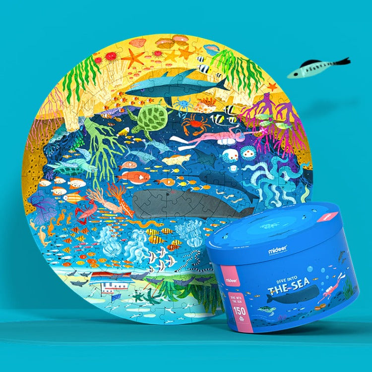 Mideer Circle Puzzle | Dive into the Sea - iKids