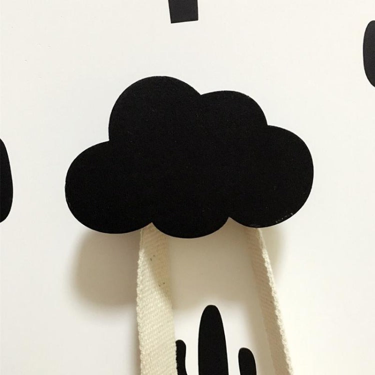 Cloud Wall Hook Black - iKids