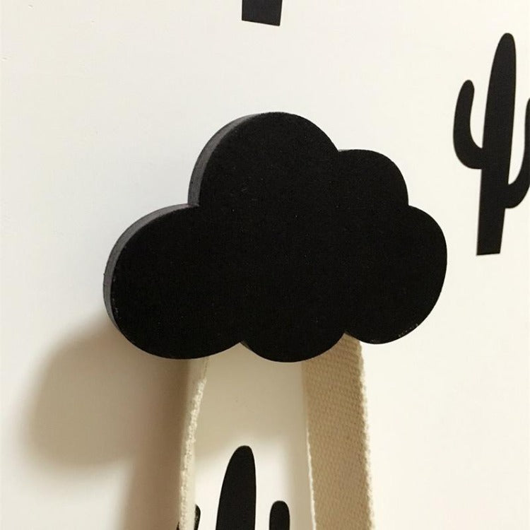 Cloud Wall Hook Black - iKids