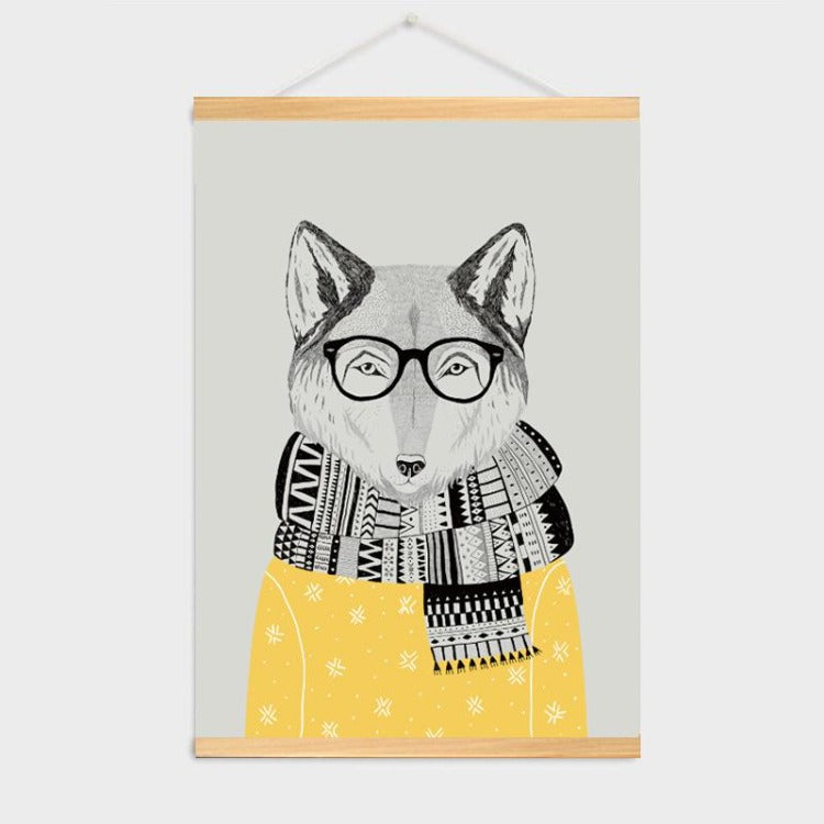 Poster Hanger Frame - Nordic Wolf Dark - iKids
